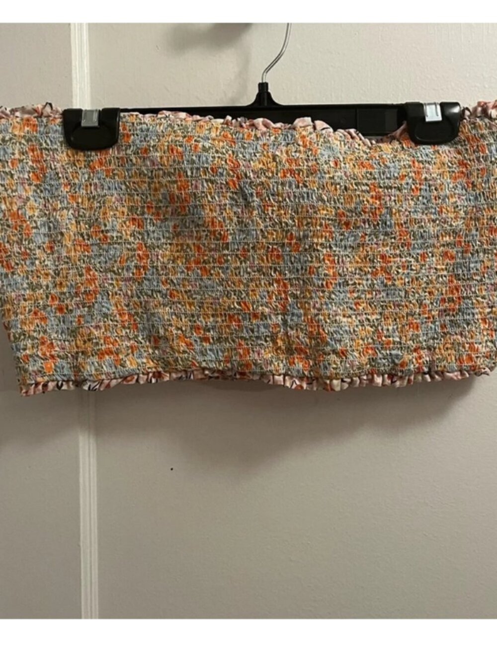 American Eagle Reversible Floral Print Smocked Tube Top